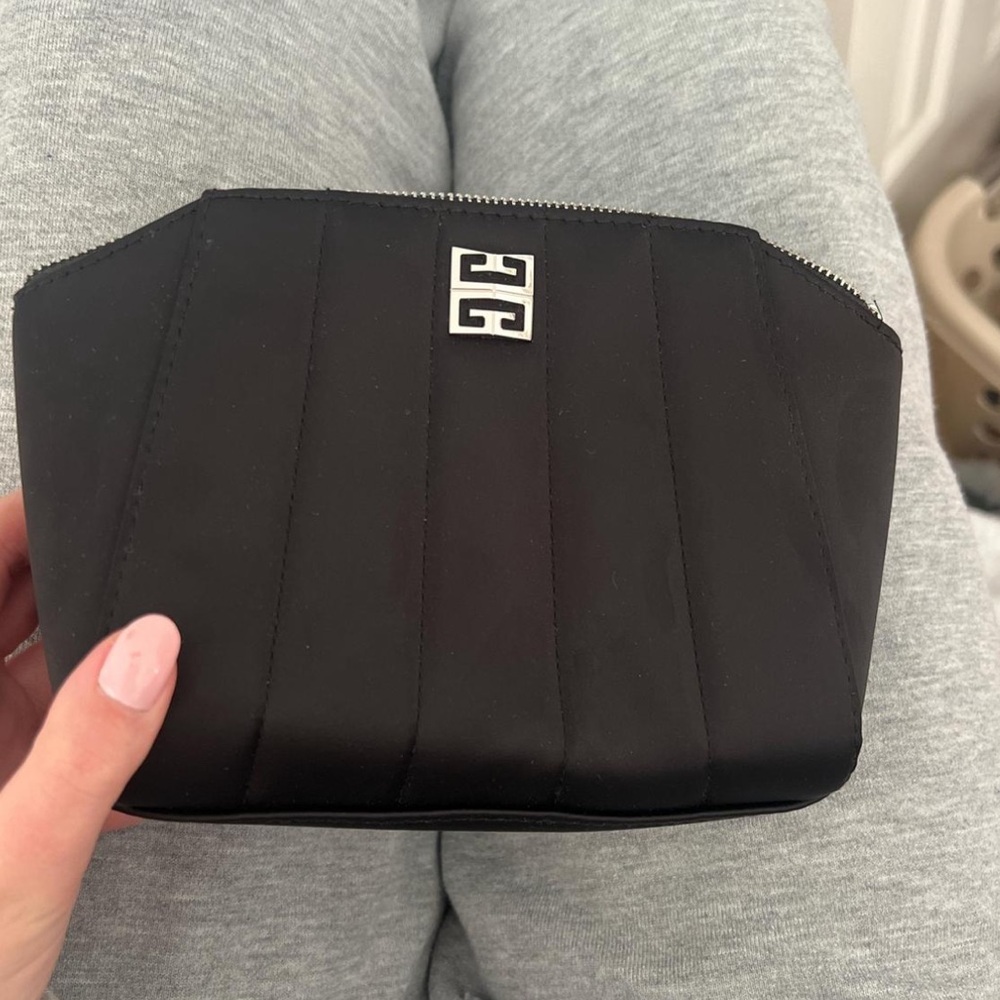 Givenchy Black Quilted Cosmetic Bag
